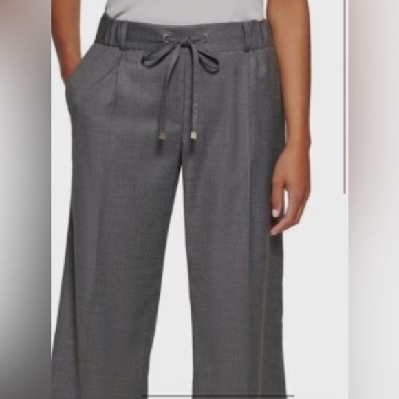 Calvin Klein Tapered Pull-On Pants Woman’s Gray Size 12 - Picture 2 of 16